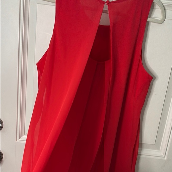 EUC Vibrant Coral Sleeveless Dress - Picture 3 of 6